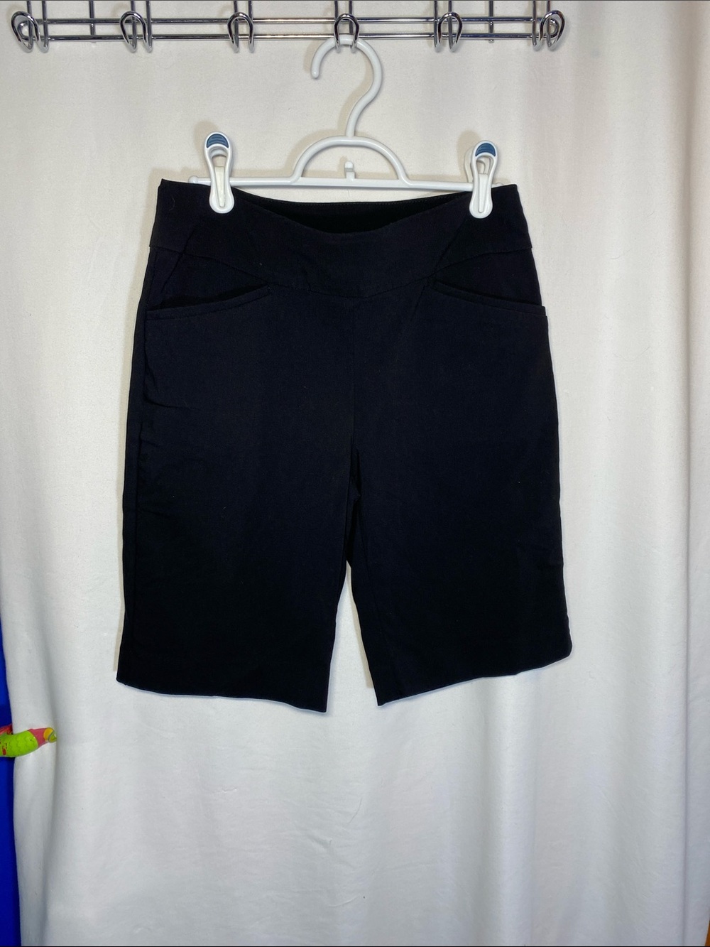 Women's Black Everyday Pull on Stretch Bermuda Shorts, Chico’s 00 Short